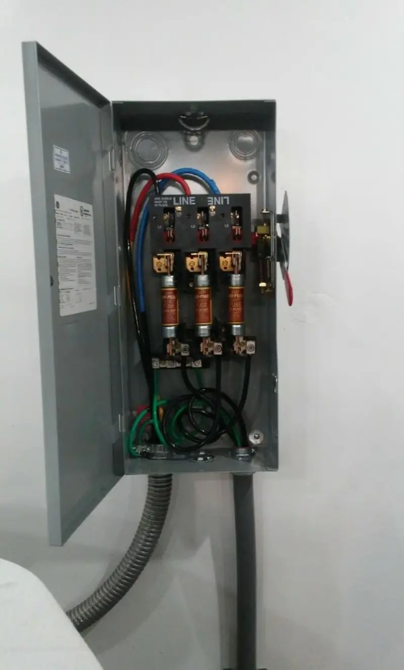 Three-phase disconnect switch installed for Electrical Wiring & Rewiring in Pompey